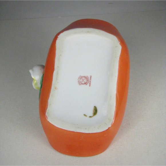 Noritake Porcelain Basket Hand Painted Japan Luster Handle Vintage Trinket 6.5 i - Picture 8 of 9